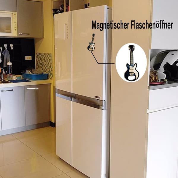 2 st Gitarrflasköppnare med magnet, musikälskare