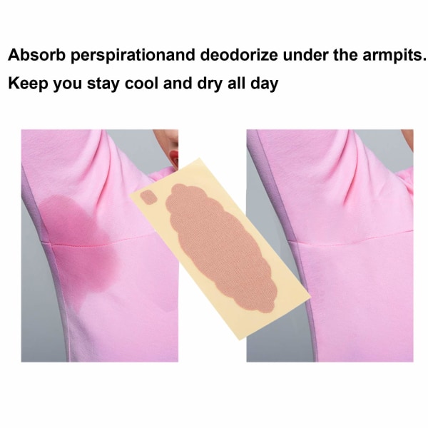Armpit Antiperspirant Sticker, Portabla underarmsdynor 10st