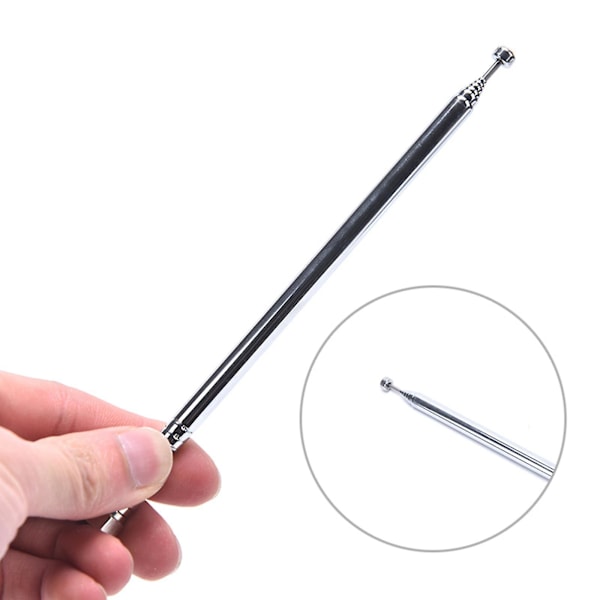 5 stk Antenne 75 Ohm Teleskopisk Radio Antenne F-Type Han-Stik Adapter