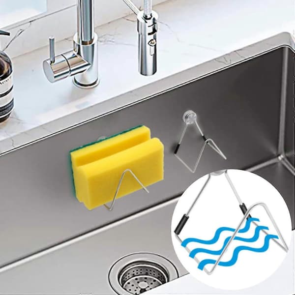 Magnetisk køkkensvamp holder uden boring, vask organizer