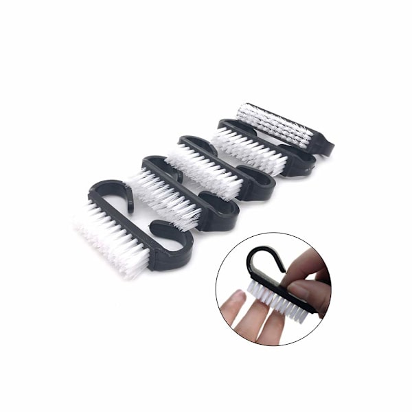 10 stk. Sort Neglekunstpleje Akryl Pensel Rengøring Støv Fjernelse Pedicure Værktøjer Manicure Professionelle Negle Pensel DIY Kit Værktøjer