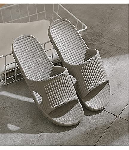 Dusjslipper, for kvinner innendørs bruk, sklisikker (svart) (8/9 UK)