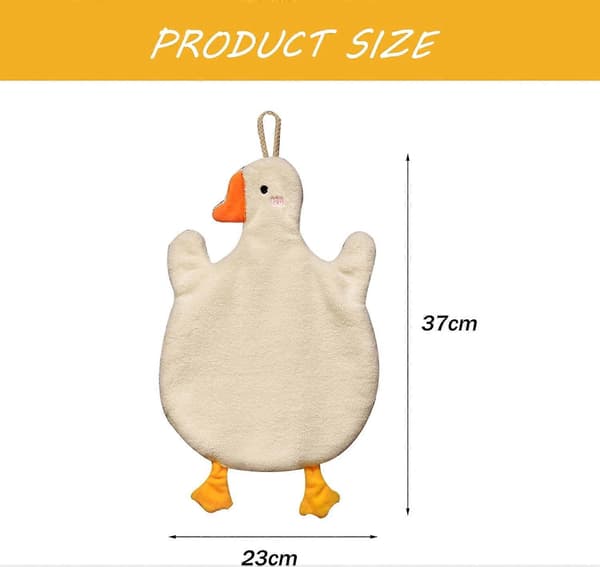 2-pack Hängande Handdukar med Hängögla Absorberande Korallfleece