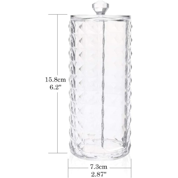 Akryl bomullsrondellhållare, transparent