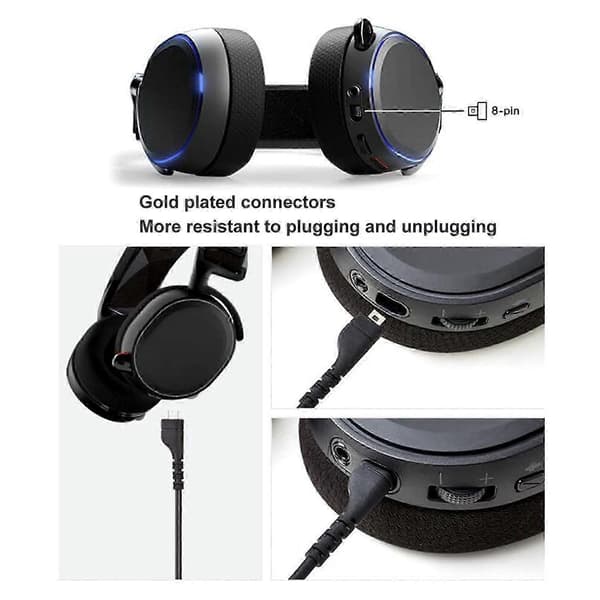 USB Lydkort til Headset Forlængerledning Lydkabel til SteelSeries Arctis 3 5 7 Arctis Pro til GameDac til ChatMix