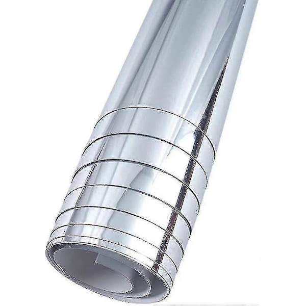 Flexibla Spegelplattor, Spegelväggdekaler Icke-Glas Självhäftande Spegel För Badrum, Sovrum Byrå 50x200cm