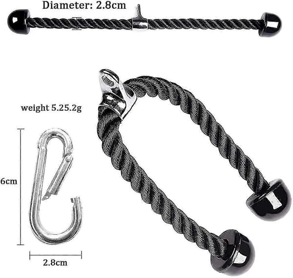 Triceps Push Pull Nedtrekks Tau, Kraftig Triceps Tau Kabel For Multi Gym