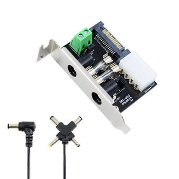 Adapterkort Stasjonær Datamaskin PC Strømforsyning Chassis Overføring Sata Strømforsyningsmodul Kort 12v 5v Dc Baffel