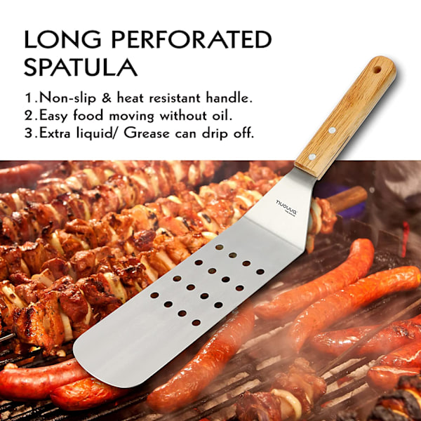 Griddle BBQ-skrapa set – 3 st rostfria stålspatlar