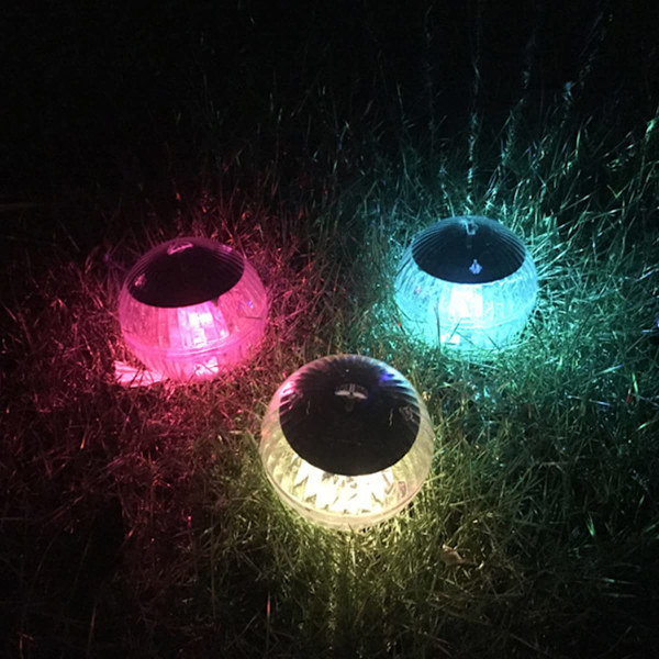 Solcellsflytande poollampa Vattentät solcellsladdad dammglödlampa Globelampor LED-glödlampa Dekoration för pooler Dammfontän Trädgårdsfest Badkar