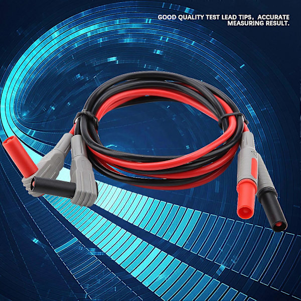 Elektronisk Digital Multimeter Testkablar Kit Utbytbara Sondspetsar Krokodilklämmor P1300B
