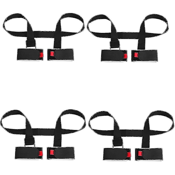 4 Pack Adjustable Ski And Pole Carrier Strap, Shoulder Ski Carrier Straps Sling