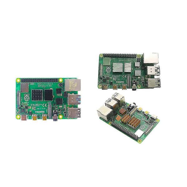 3 stk./sæt Aluminium Køleplade Radiator Køler Kit Med Selvklæbende Tape Til Raspberry Pi 4b