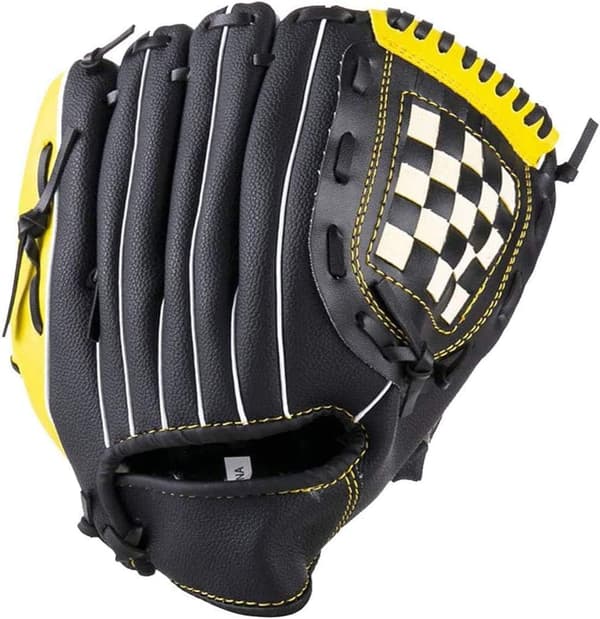 Baseballhanske i mykt, solid PU-lær uten ball, 11,5 tommer