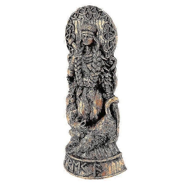 Freyja Statue Freya Norrøne Guder Utkskjæring Alter Hedensk Asatru-a