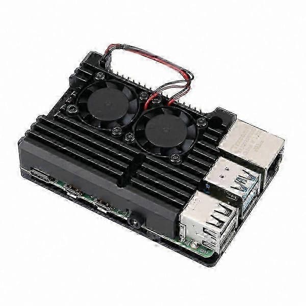 Aluminiumlegeringshölje för Raspberry Pi 4 B+ med värmeavledande egenskaper
