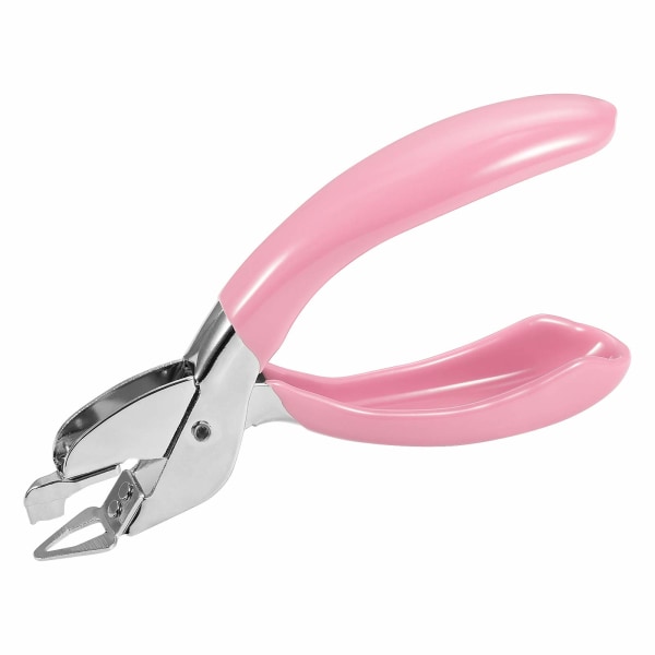 Heavy Duty Staple Pull Tool Office med halkfritt handtag (rosa)