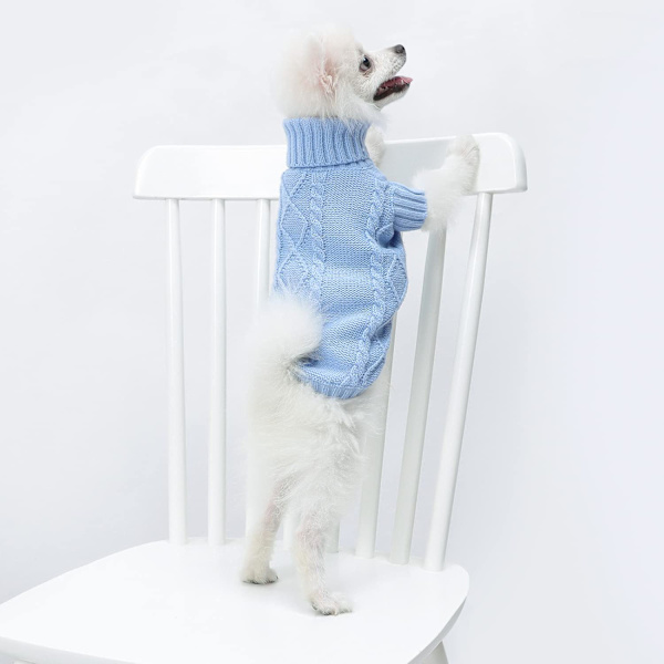 Hundegenser Varm Hvalpeklær Kattegenser (X-Small, Blå)