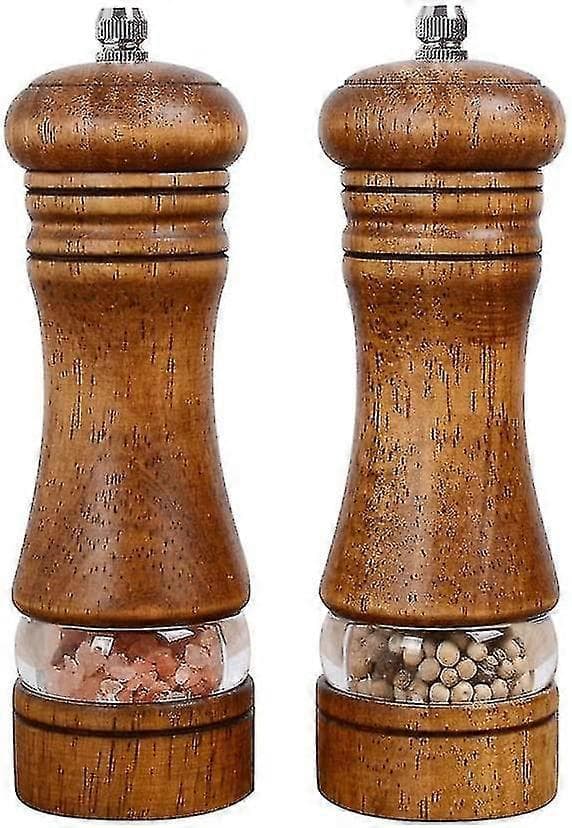 Pepparkvarn, Trä Salt- och Pepparkvarn Set, 2-pack, Retro