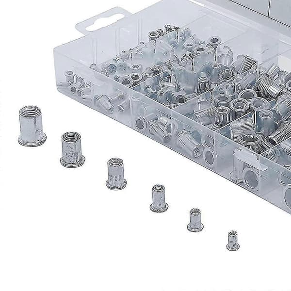 Sortiment av blindmuttere | Aluminium | 150 stk