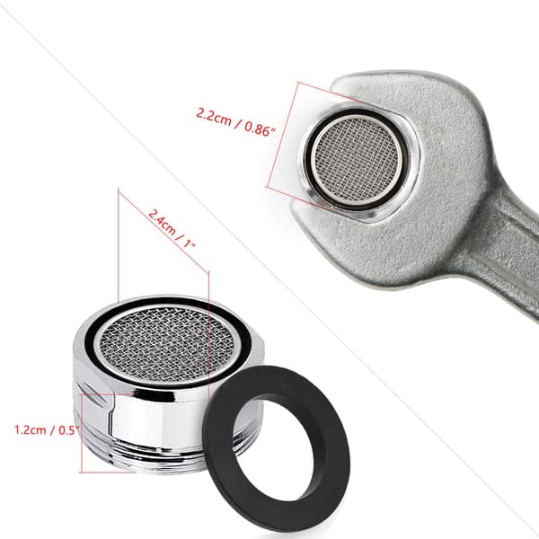 3 st kranluftare 24 mm del, hane med utvändig gänga