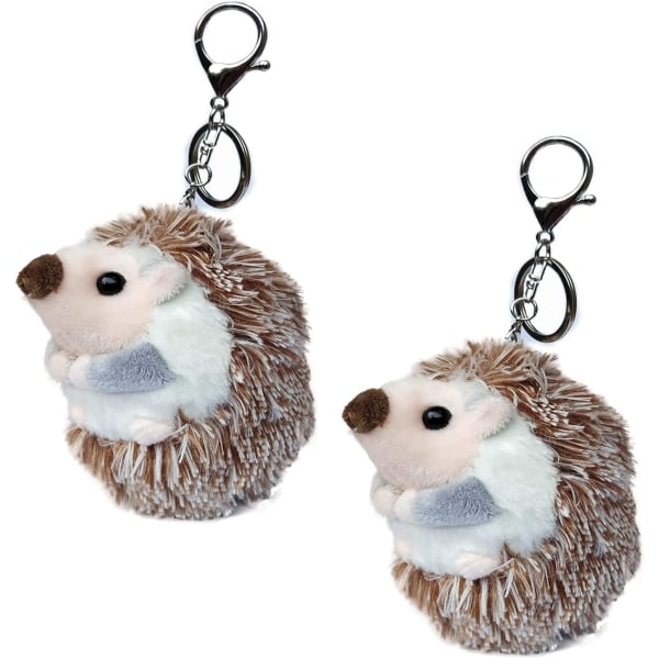 Hedgehog Plush nøkkelring tilbehør Ryggsekkklemmer 3,93 tommer