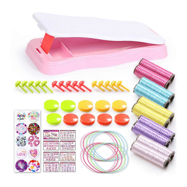 DIY Handflätset för Barn Förälder-barn Interaktion Leksak för Kvinnor Flickor pink