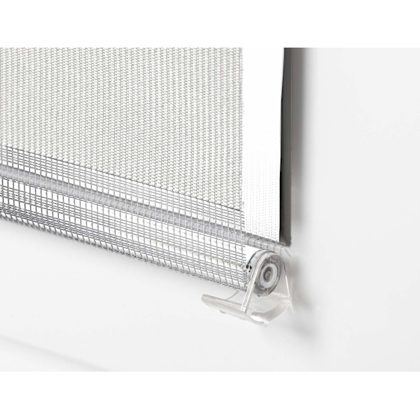 Dobbel rullgardin uten boring solskjermingsrullgardin vindusrullgardin 90cm x 150cm White