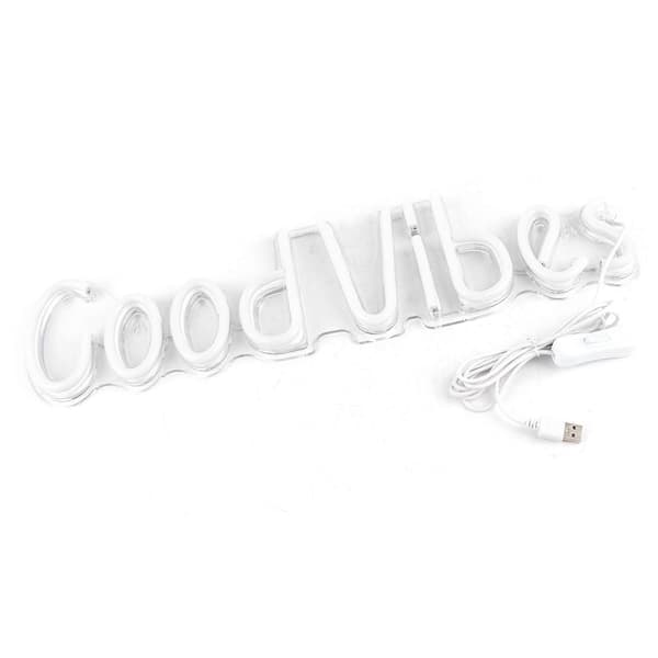 Good Vibes Neonskylt USB-driven för Sovrum Bar Pub Hotell Party Konstdekoration