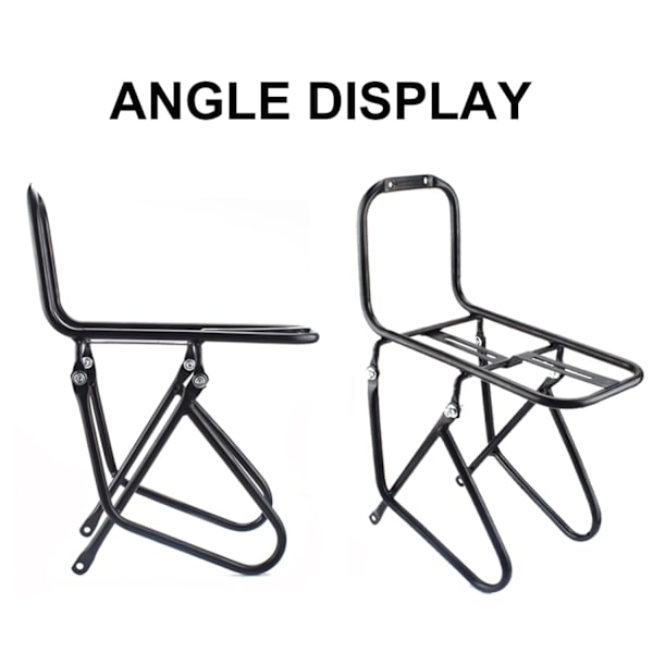 Cykel foran pannier rack 15KG belastning cykel rack bremse ramme bagagehylde kan bære pannier taske/cykelkurv/telt/sovepose