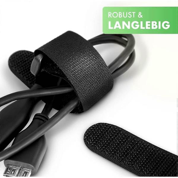 20 stk. uldkrogsløkkebånd, nylon kabelbindere