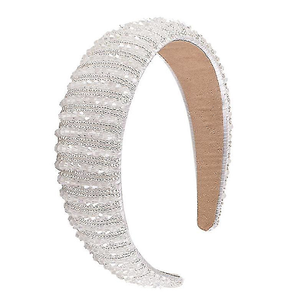 Krystall Rhinestone Hodebånd (2 stk, Svart, Hvit)
