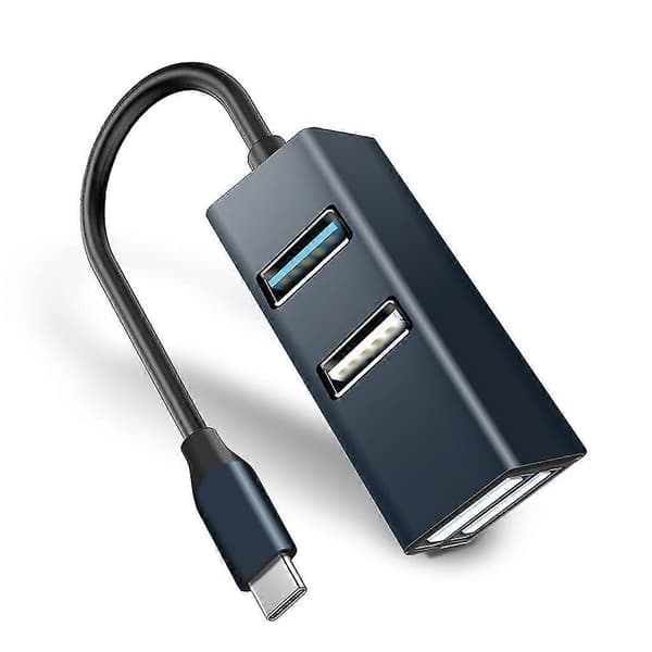USB 3.0 2.0 Hub USB-splitter med ladestasjon, ingen driver nødvendig Plug and Play