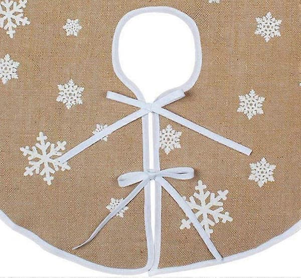 Jule jute træfod Juletræs layout forklæde Juletræsfod Julepynt til hjemmet Juledekoration