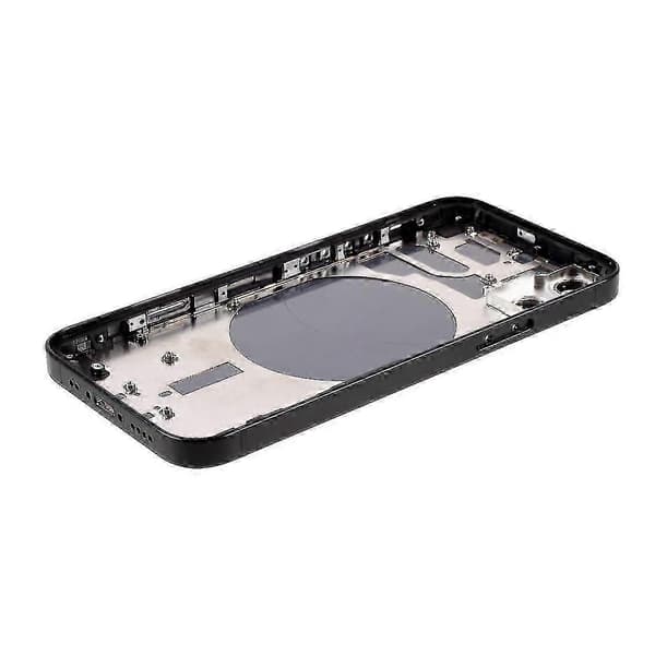 För Iphone 12 Mini Bakre Batterihölje + Mellanplatta Ram + Sidoknappar Ersättning, eu