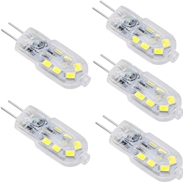 G4 LED 3W pære, 200LM, AC/DC12V, svarende til 25W, 5 stk.