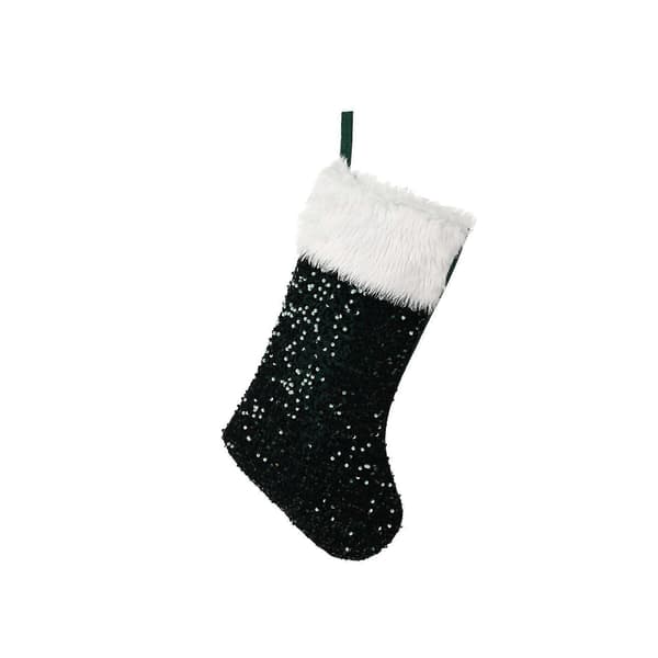 Julepynt, julestrømper med paljetter
