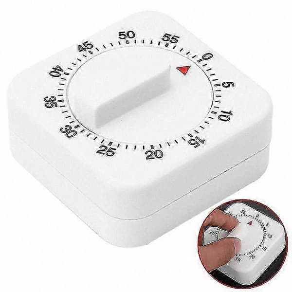 Mekanisk kökstimer med 60-minuters nedräkning och alarmfunktion för matlagning