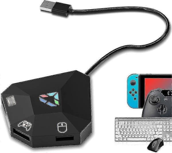 Tangentbords- och musadapter för Nintendo Switch/ Ps4/ Ps3/ Xbox One/ Xbox 360-omvandlare
