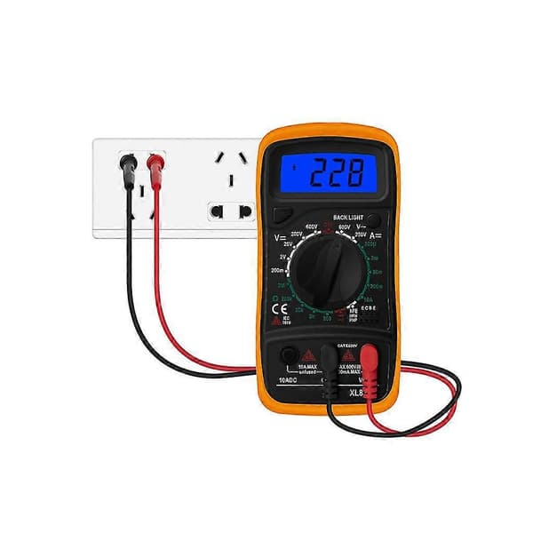 Xl830l Digital Multimeter Håndholdt Lcd Baggrundslys Ac/Dc Amperemeter Voltmeter Resista