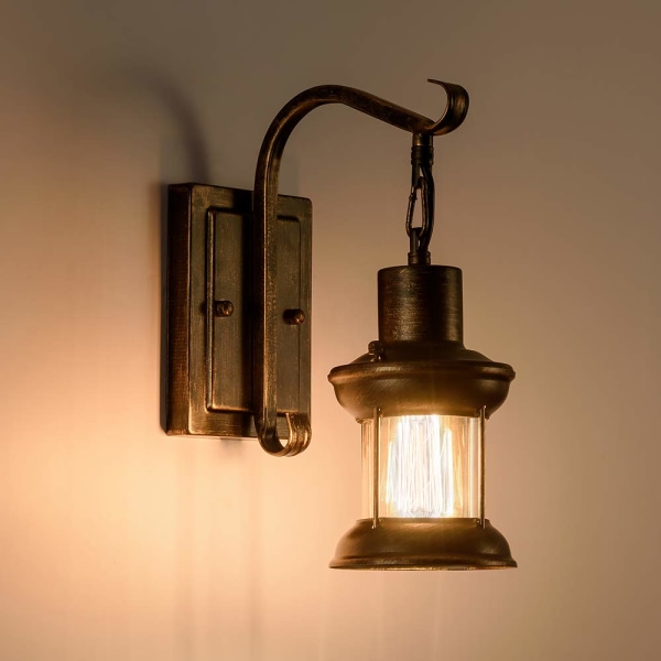 2 stk vintage væglampe armaturer, nordisk væglampe (ingen pære)