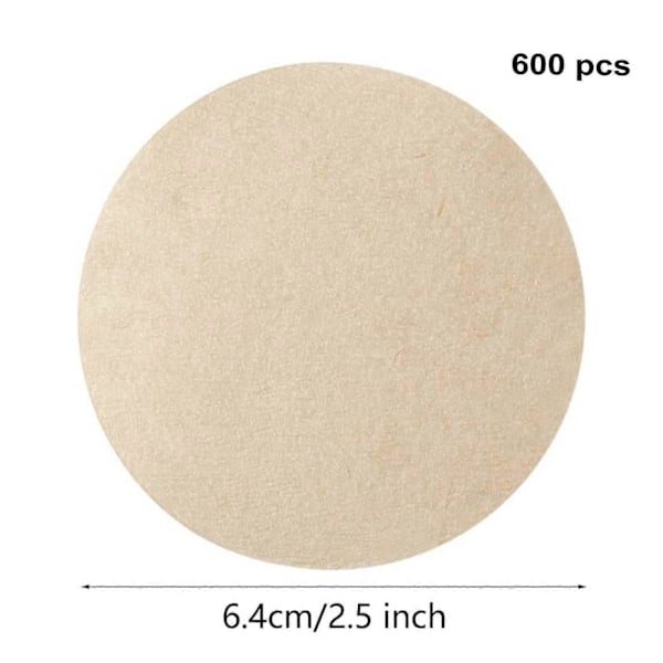 Ubleget Kaffe Filterpapir Rundt Kaffe Filter Kaffe Filter Håndfilterpapir 600stk