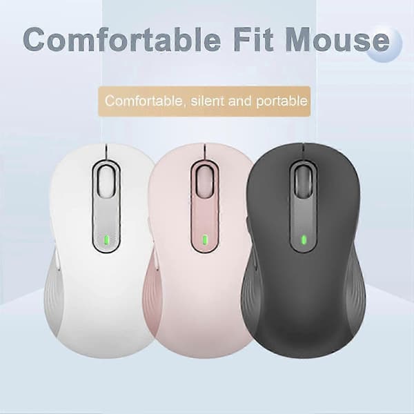 M650 Trådløs Mus 2.4ghz Bluetooth-kompatibel Doble Moduser Ergonomisk DPI Justerbar Stille Mini