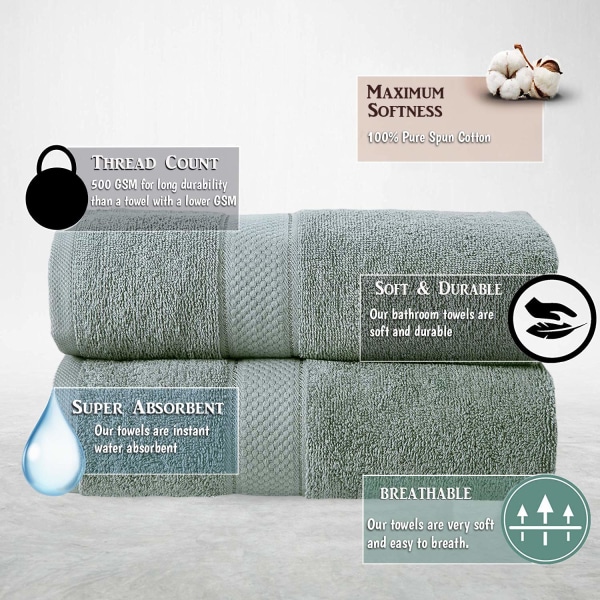 2-delad Bale badlakan set – badrumstillbehör (grön)