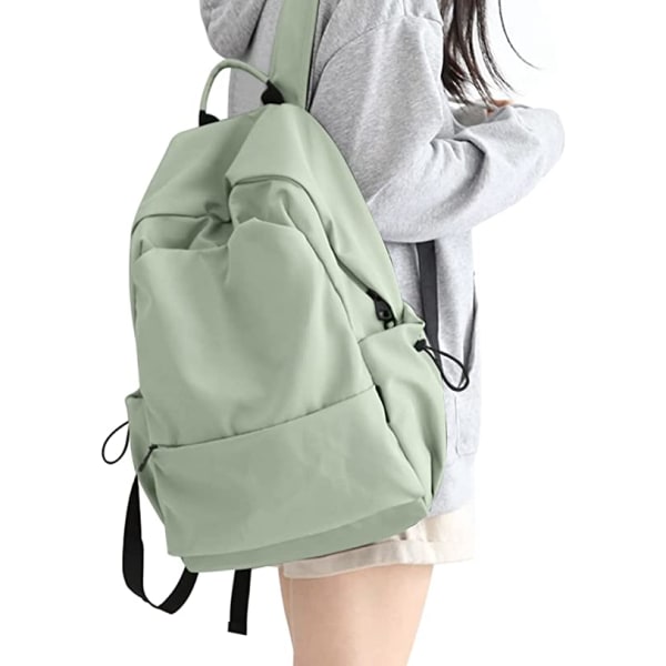Skolryggsäck Unsex, Casual Travel School Bags (ljusgrön)