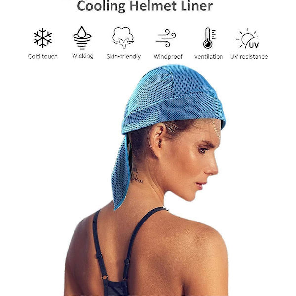 Svettavvisande Durags Kylande Doo Rags Andningsbar Hjälmfoder Cykling