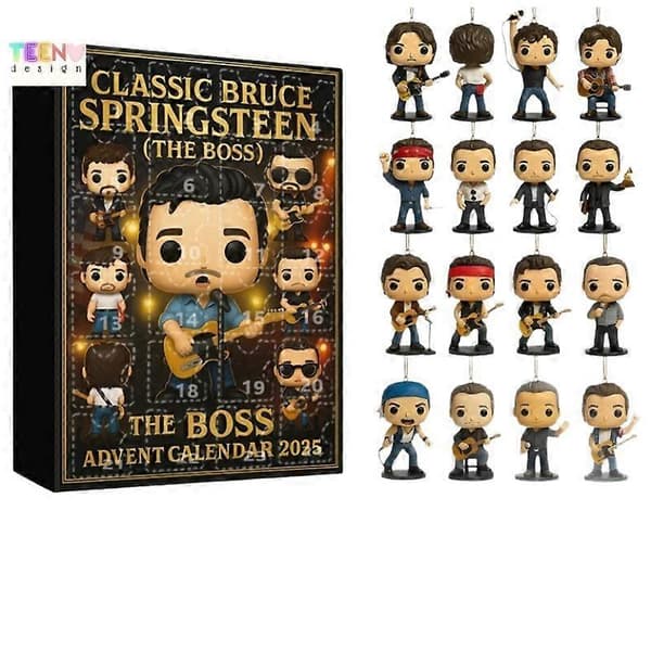 2025 \"The Boss\" Bruce Springsteen Jule Blind Box Akryl Anheng Dekorasjon