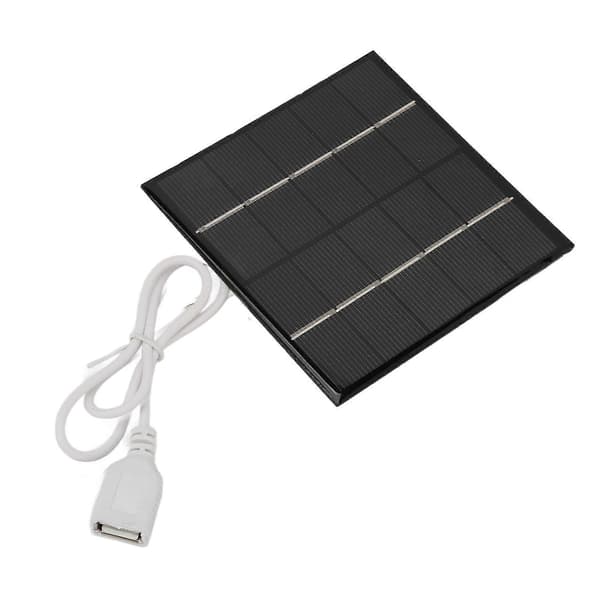 Mini USB Bærbar Lett Polycrystalline Silisium Lite Solcellepanel 5V 1.2W for Mobiltelefon