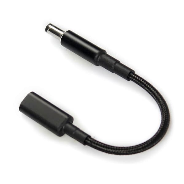 USB 3.1 Typ C Hona Till DC 5.5 X 2.5mm 5.5 X 2.1 Hane Strömkontakt Adapter
