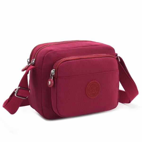 Crossbody-väska för kvinnor med flera fickor, liten axelväska för flickor, vattentät telefonväska med justerbar rem för resor, shopping, utflykter och arbete